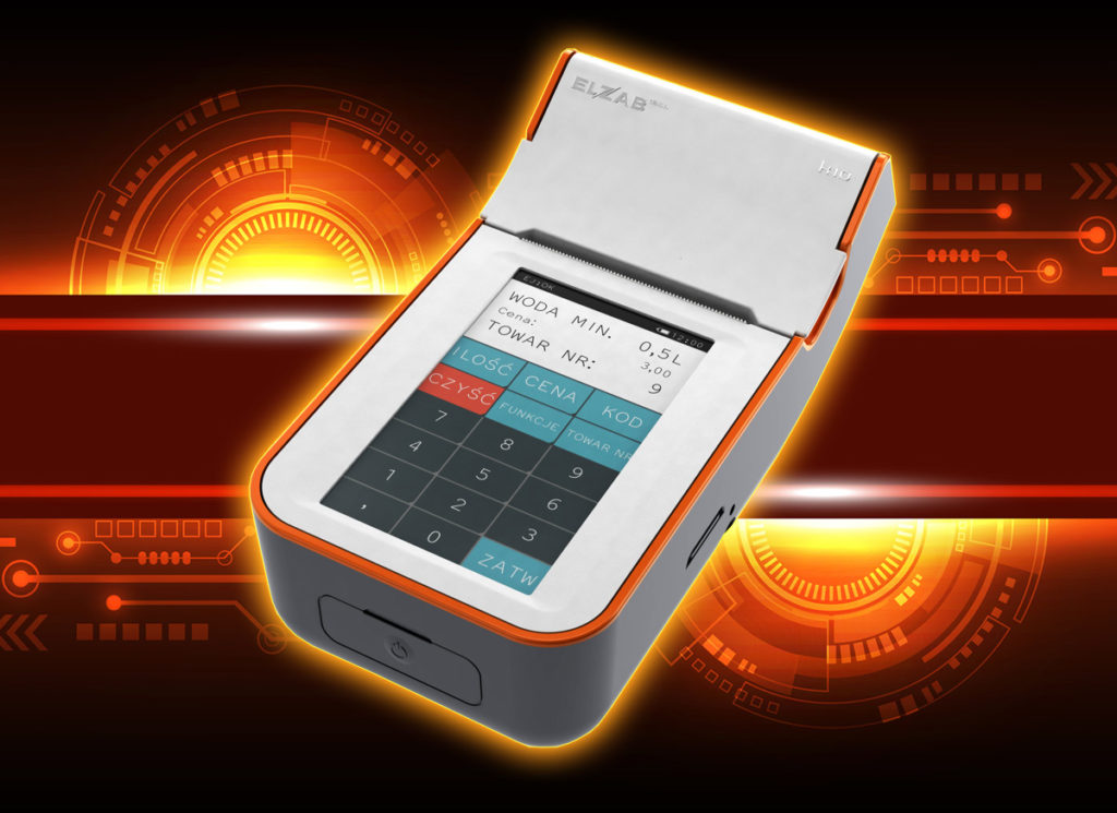 K10 - kasa fiskalna marki Elzab z ekranem dotykowym