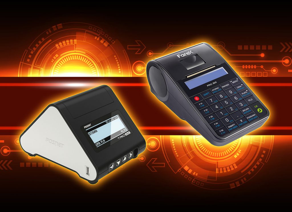 Drukarka fiskalna Posnet Trio Online i kasa fiskalna Farex Pro 300